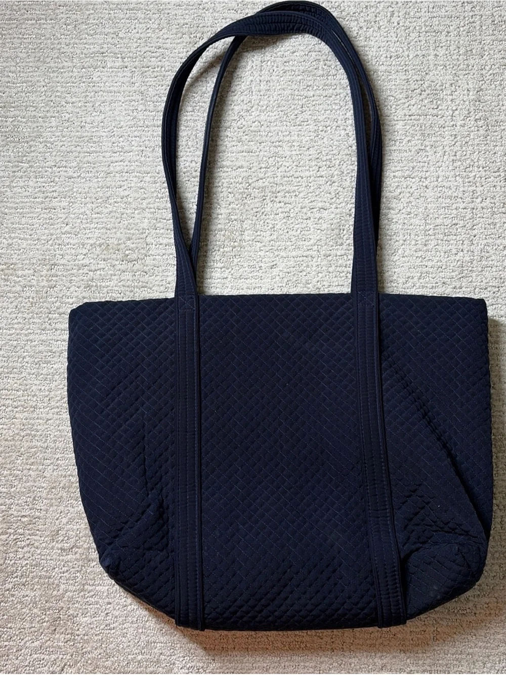 Vera Bradley Quilted Navy Laptop Tote